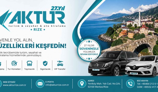 Rize’de Günlük Araç Kiralama Seçenekleri