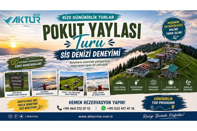 aktur rize - rize günübirlik turlar