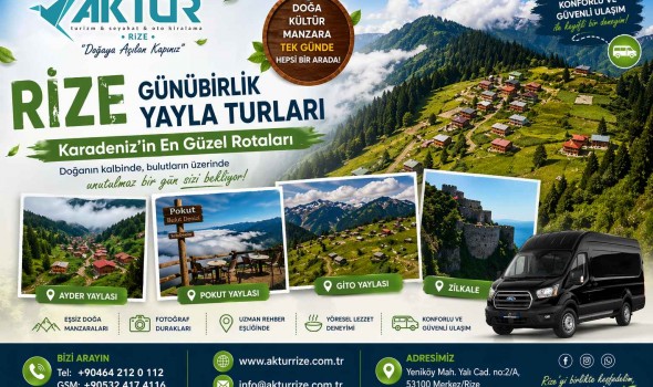 Rize Günübirlik Yayla Turları – Karadeniz’in En Güzel Rotaları