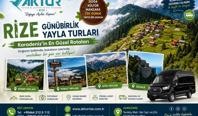 Rize Günübirlik Yayla Turları – Karadeniz’in En Güzel Rotaları