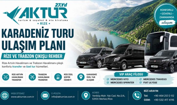 Karadeniz Turu Ulaşım Planı – Rize ve Trabzon Çıkışlı Rehber