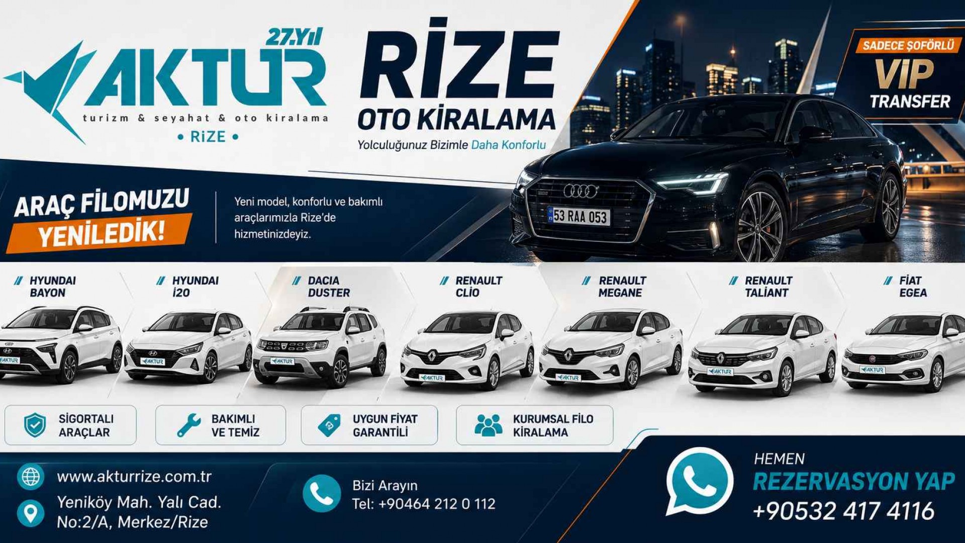 rize oto kiralama