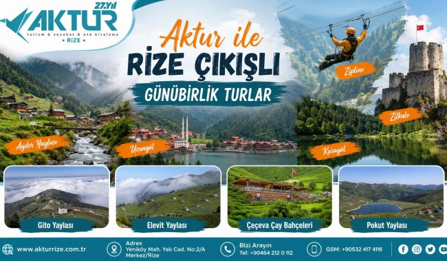 Rize Günübirlik Turlar: Karadeniz’in En Güzel Doğa Rotalarını 1 Günde Keşfedin