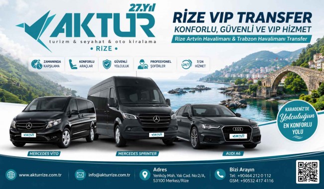 Rize’de En Hızlı Havalimanı Transferi