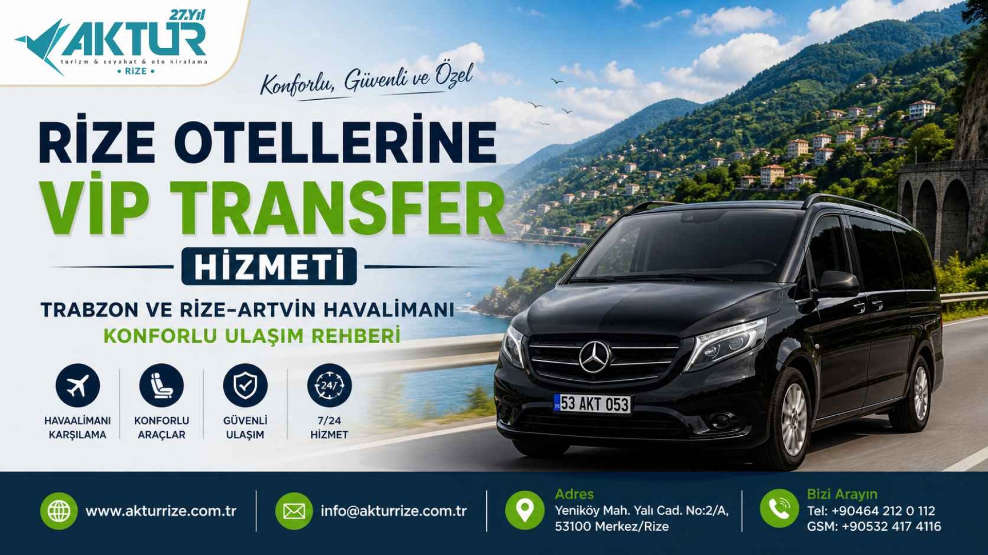 Rize Otellerine VIP Transfer Hizmeti | Trabzon ve Rize-Artvin Havalimanı Konforlu Ulaşım Rehberi