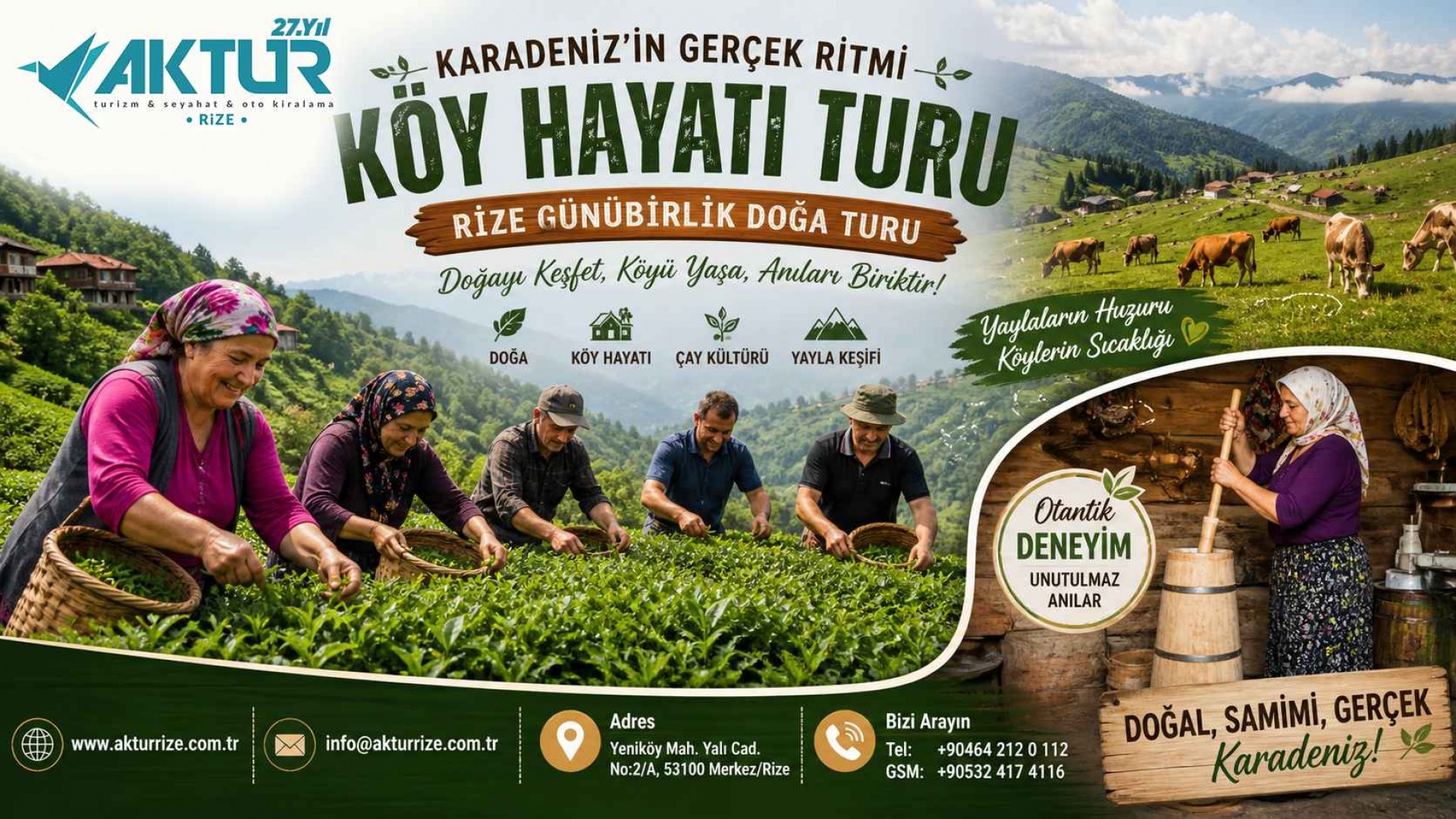 Karadeniz Köy Hayatı Turu – Rize’nin Doğasında Günübirlik Otantik Yaşam Deneyimi