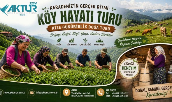 Karadeniz Köy Hayatı Turu – Rize’nin Doğasında Günübirlik Otantik Yaşam Deneyimi