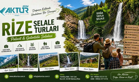 Rize Şelale Turları – Palovit ve Gelintülü Şelalesi