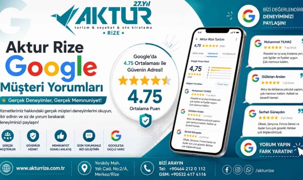 Aktur Rize Google Müşteri Yorumları