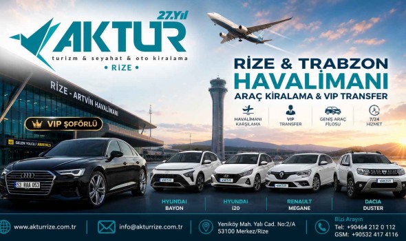 7/24 Rize Artvin Havalimanı  VIP Transfer Hizmeti