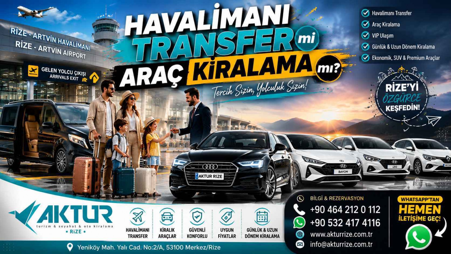 Rize Havalimanı Transfer mi Araç Kiralama mı?