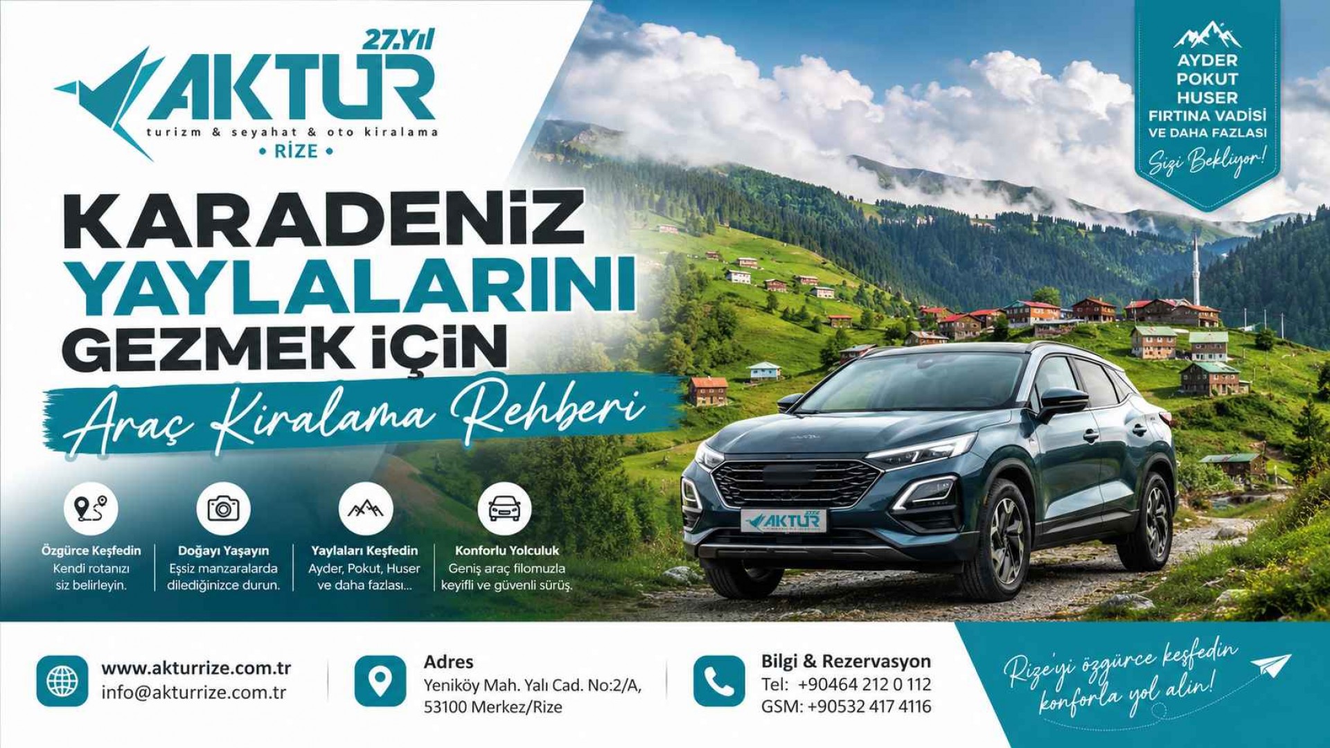 Karadeniz Yaylalarını Gezmek İçin Araç Kiralama Rehberi
