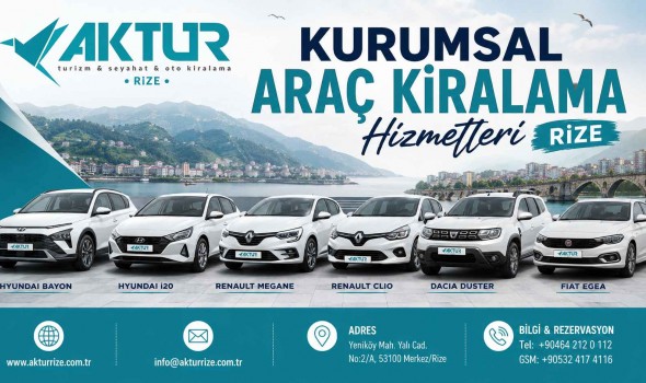 Kurumsal Araç Kiralama Hizmetleri Rize