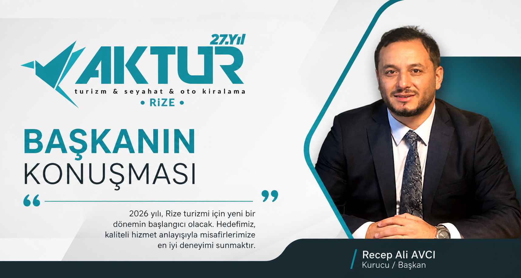 Rize Turizminin Geleceği: 2026 İçin Recep Ali Avcı’dan Önemli Açıklamalar