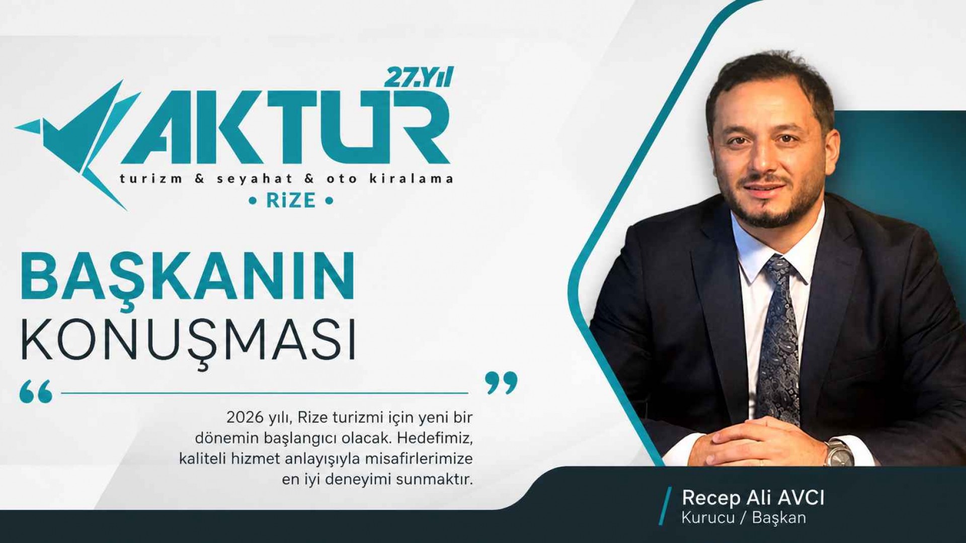 Rize Turizminin Geleceği: 2026 İçin Recep Ali Avcı’dan Önemli Açıklamalar