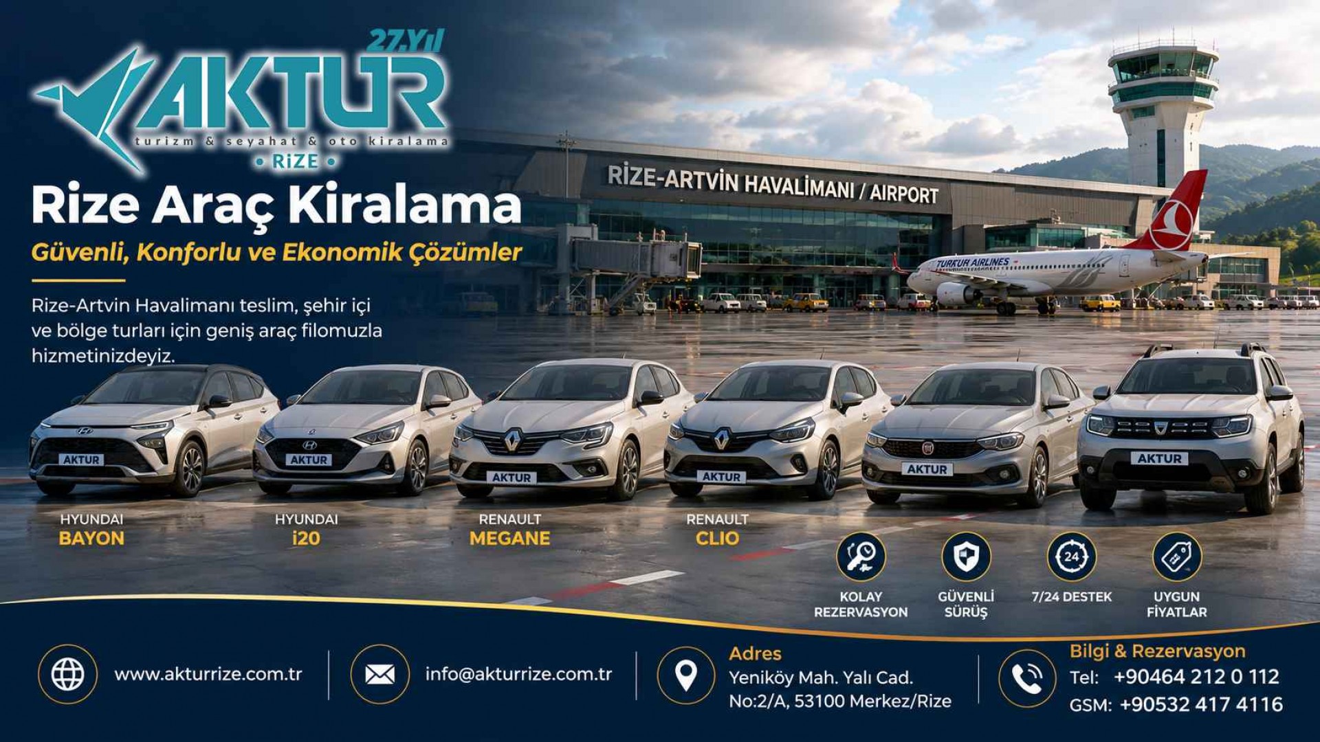 Neden Aktur Rize Turizm Rent A Car?