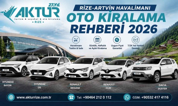 Rize-Artvin Havalimanı Oto Kiralama Rehberi 2026
