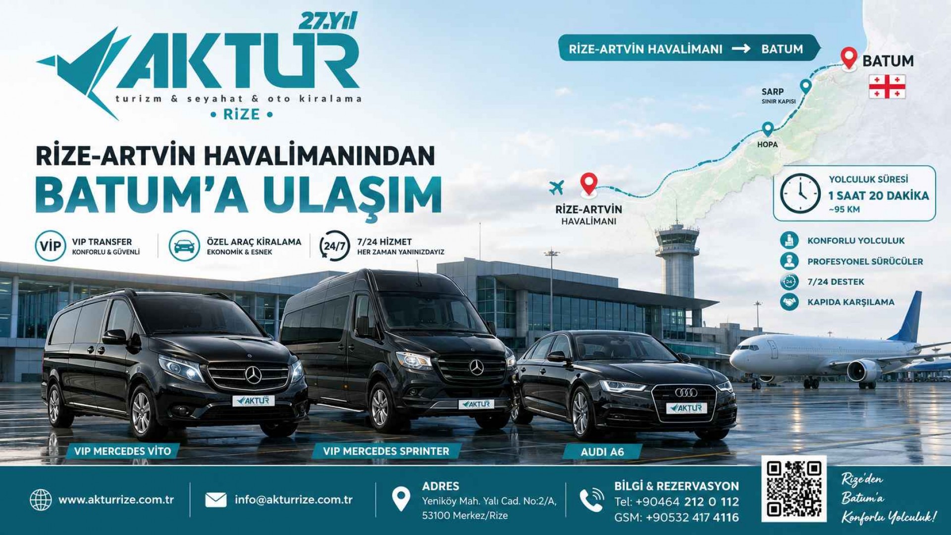 Rize-Artvin Havalimanından Batum'a Ulaşım