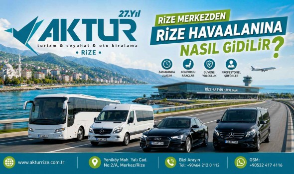 Rize Merkezden Rize Havaalanına Nasıl Gidilir?