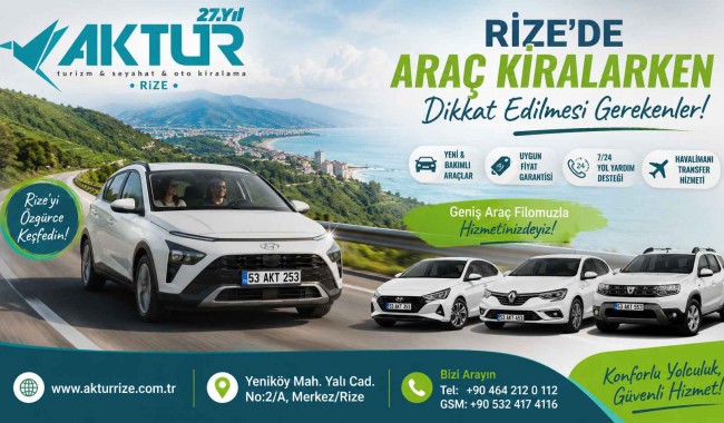 Rize’de Araç Kiralarken Dikkat Edilmesi Gerekenler!