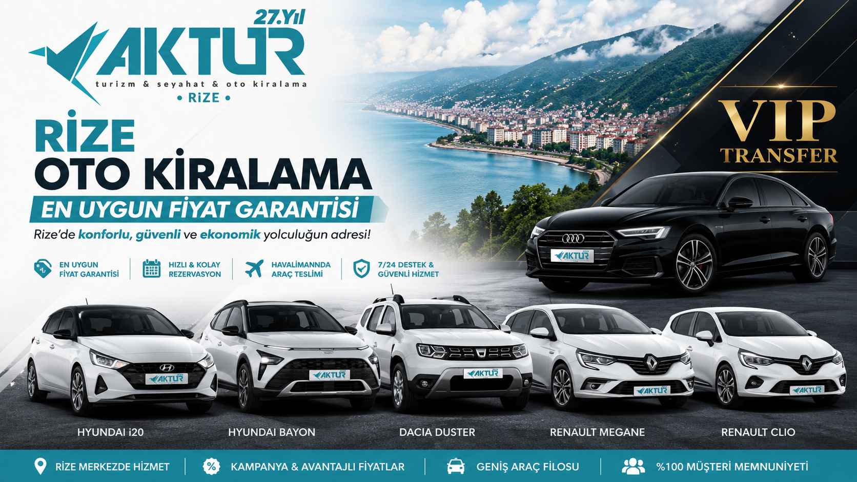 Rize Oto Kiralama En Uygun Fiyat Garantisi