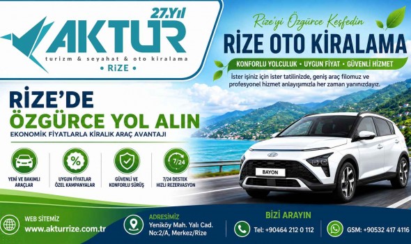 Aktur Rize Rent a Car Kampanyaları