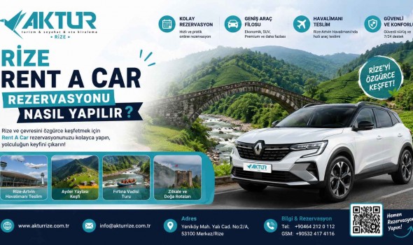 Rize Rent A Car Rezervasyonu Nasıl Yapılır?