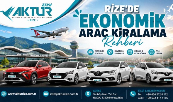 Rize'de Ekonomik Araç Kiralama Rehberi
