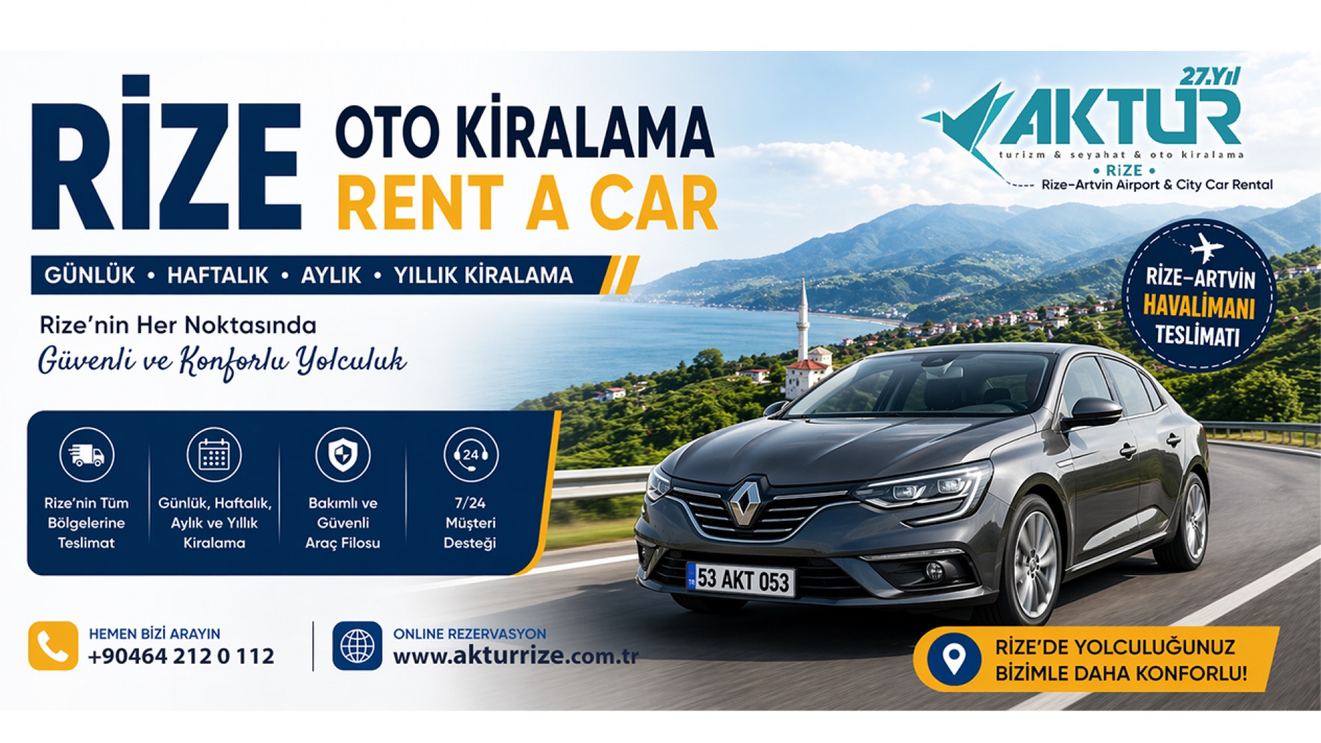 rize oto kiralama