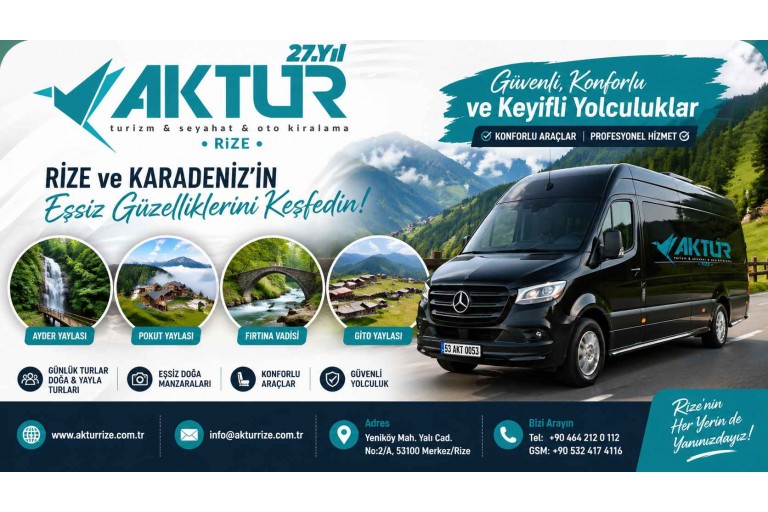 aktur rize - rize günübirlik turlar