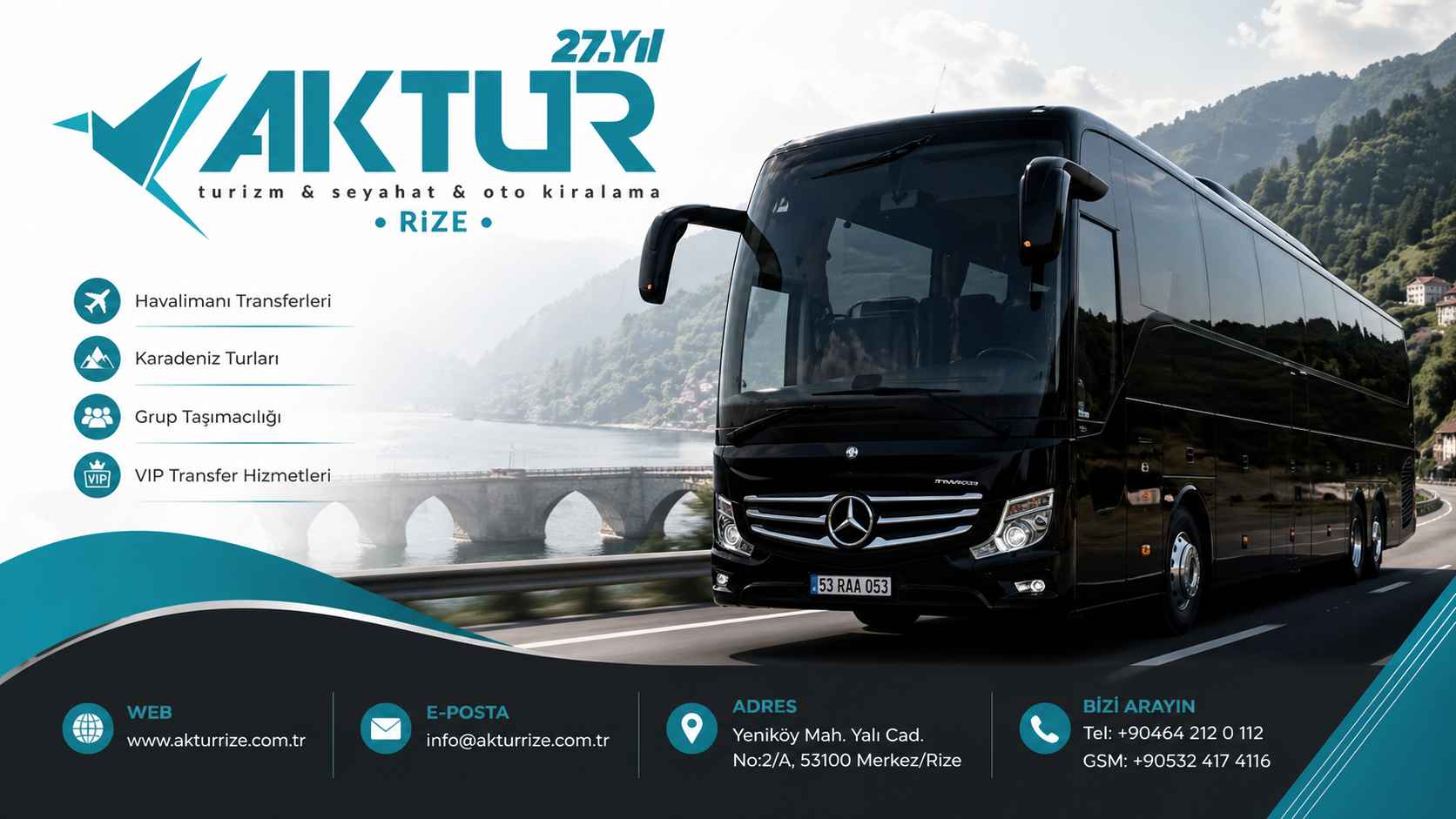 Mercedes Travego ile Büyük Grup Transferleri | Rize, Trabzon, Artvin VIP Ulaşım Hizmetleri