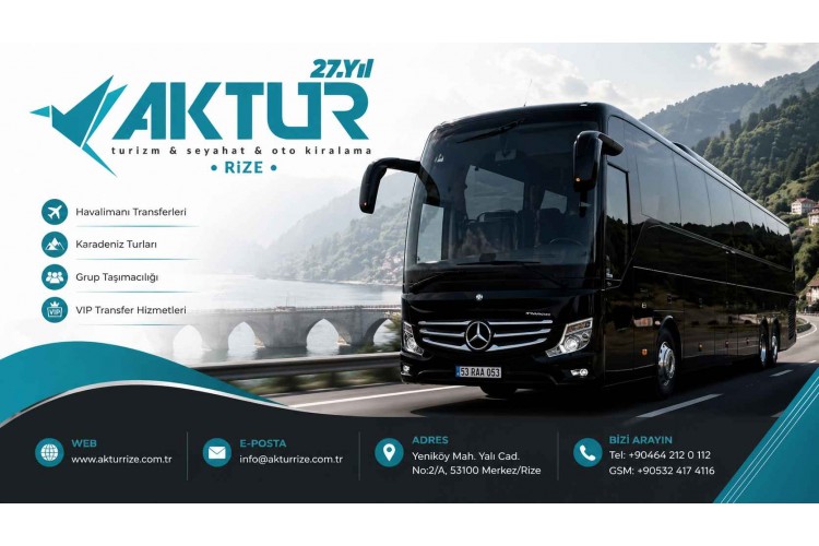 Mercedes Travego ile Büyük Grup Transferleri | Rize, Trabzon, Artvin VIP Ulaşım Hizmetleri