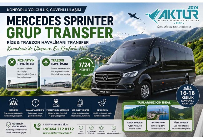Mercedes Sprinter Grup Transfer Avantajları