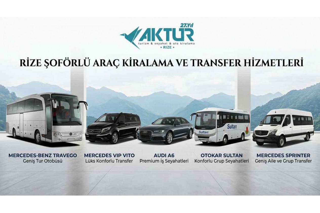 Rize Şoförlü Araç Kiralama