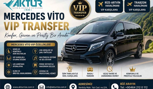 Mercedes Vito VIP transfer özellikleri
