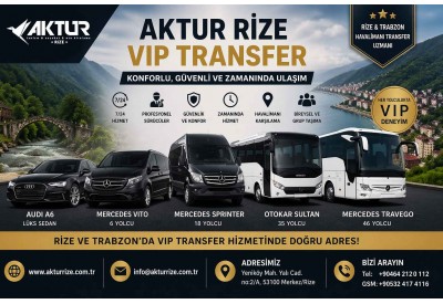 Aktur Rize VIP Transfer Araç Filosu Tanıtımı