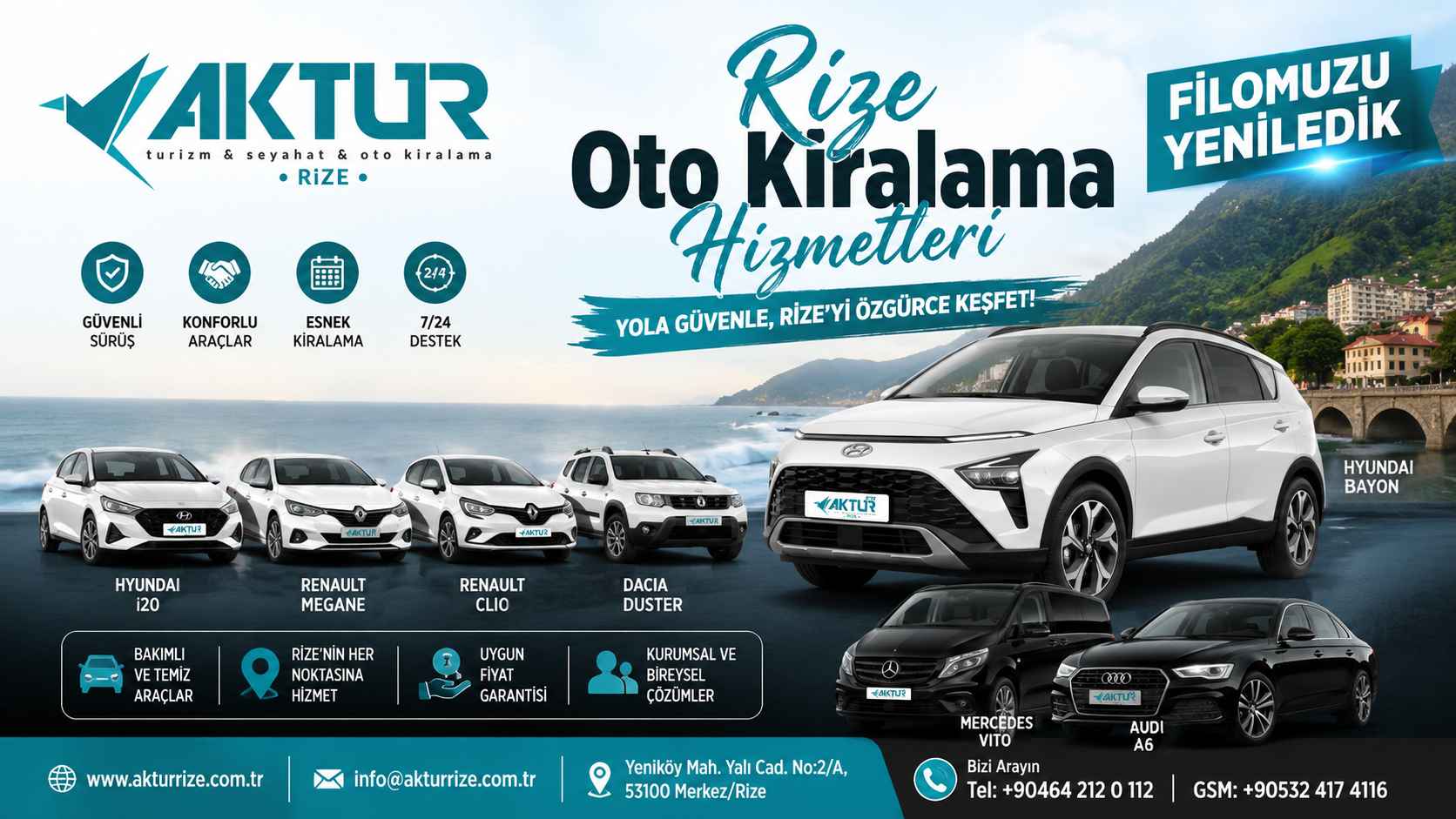 Kiralık Araçla Kaza Yapınca Ne Yapılmalı? Rize Oto Kiralama Rehberi
