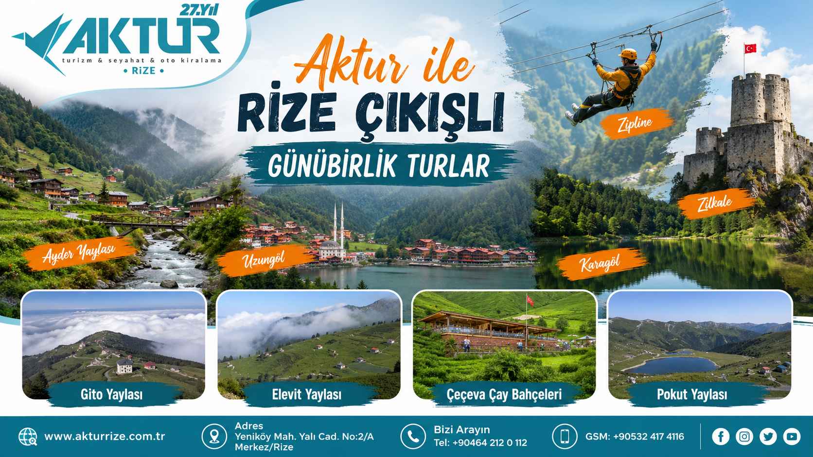 Rize günübirlik turlar, Karadeniz yayla gezileri ve doğa turu hizmetleri