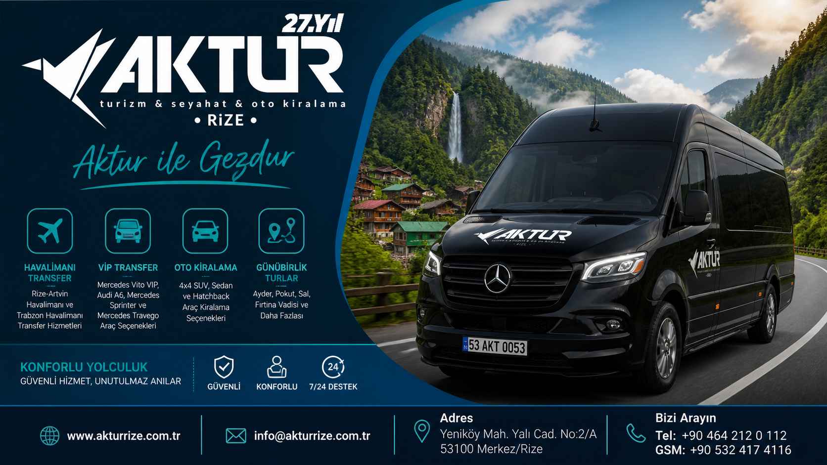Rize VIP transfer rezervasyonu ve havaalanı karşılama hizmeti