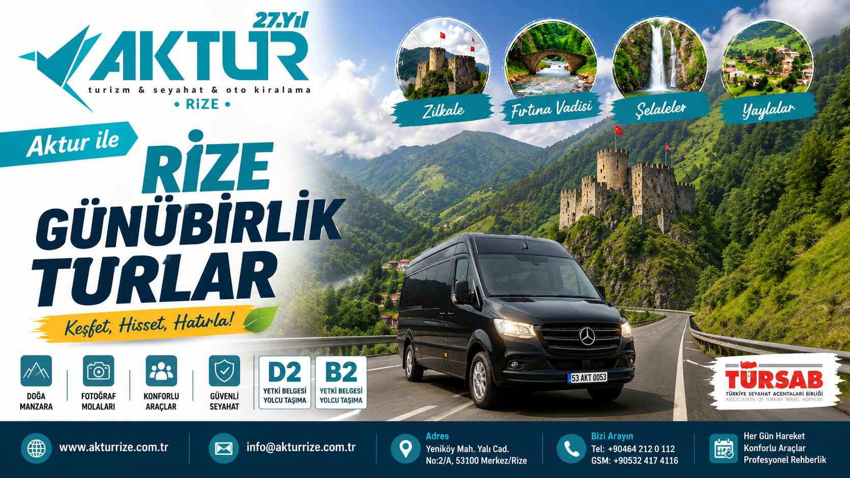 Rize Günübirlik Turlar ve Karadeniz Yayla Gezileri