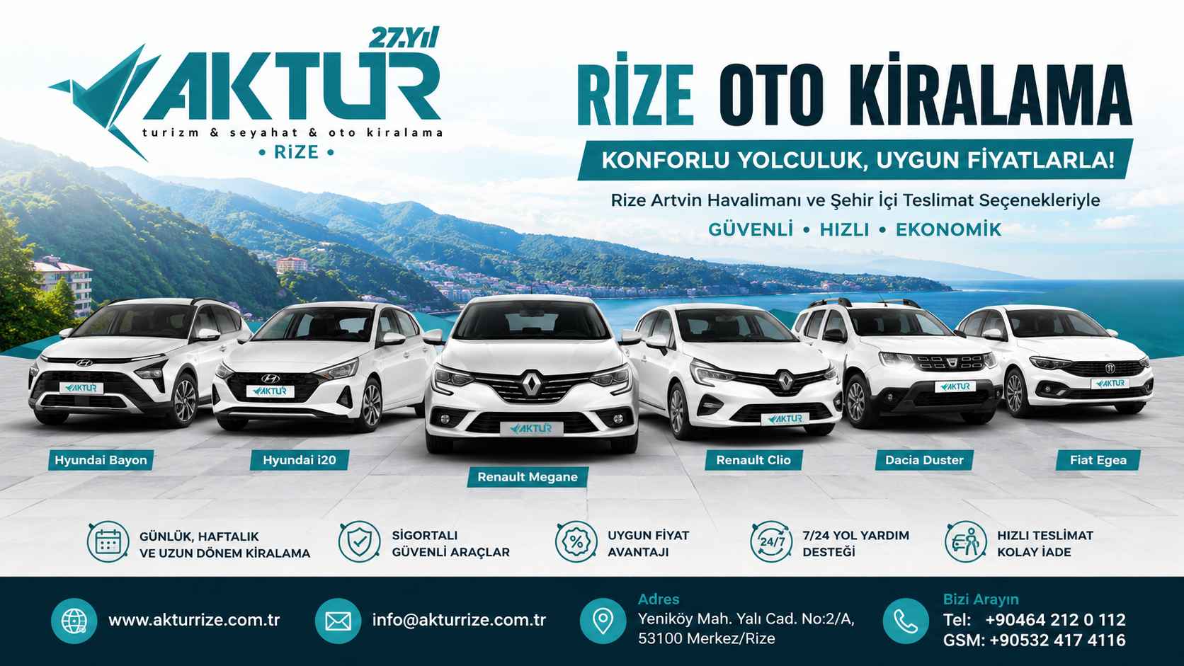 Aktur Rize | Rize Oto Kiralama ve VIP Transfer Rize Oto Kiralama ve VIP Transfer Hizmetleri | Aktur Rize