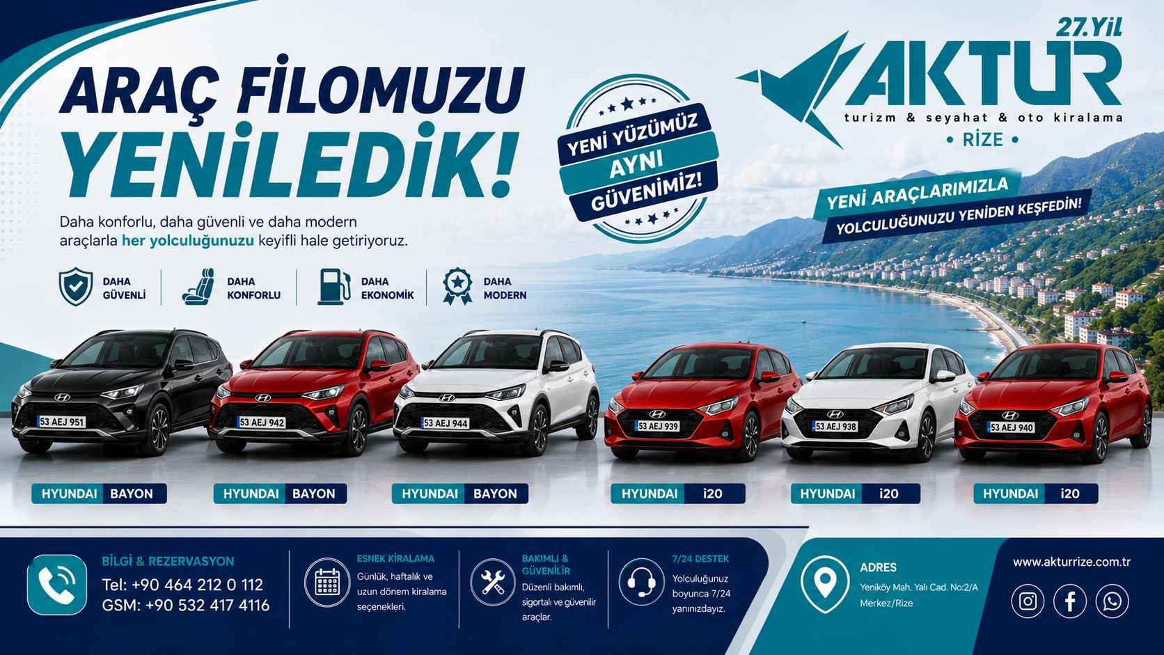 Rize Oto Kiralama | Rize Rent a Car ve Havalimanı Araç Kiralama Hizmetleri