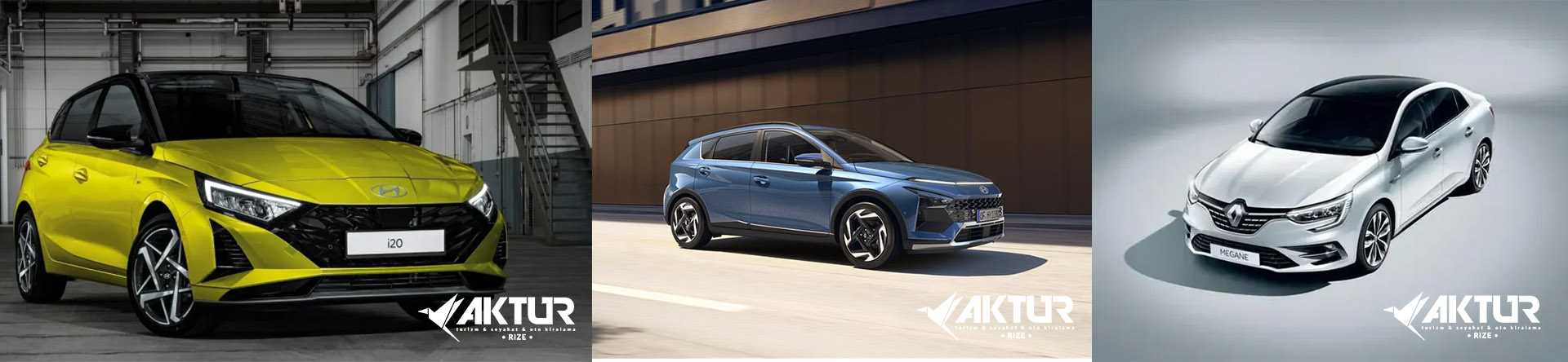 Aktur Rize Oto Kiralama - Rize Artvin Havalimanı Araç Kiralama Filosu