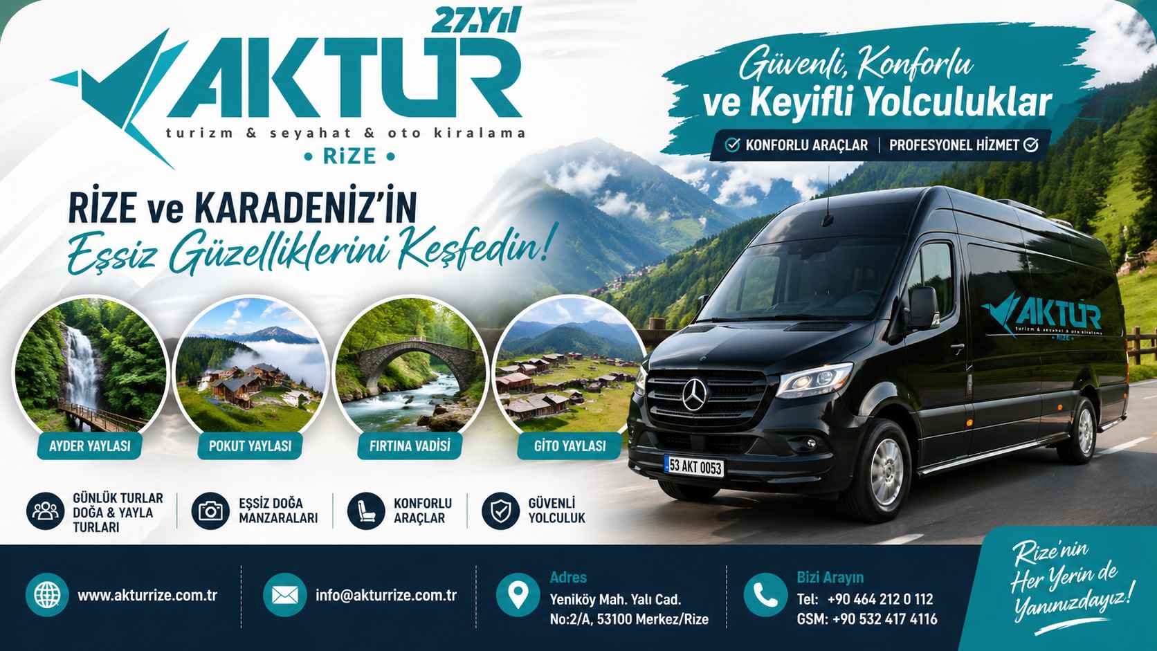 Rize Günübirlik Turlar - Ayder Yaylası, Zilkale ve Karadeniz Doğa Turları